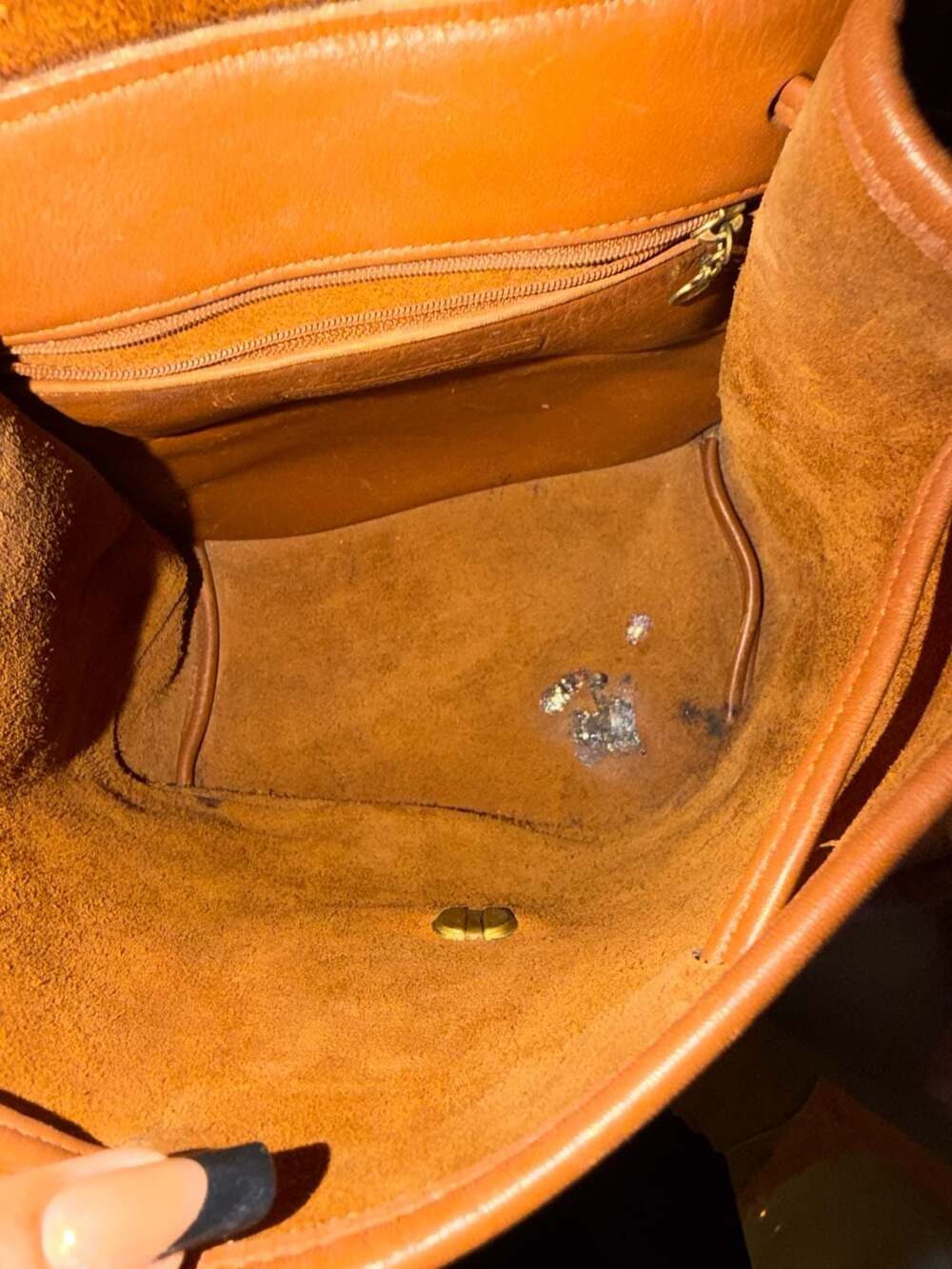 Vintage Coach Large Daypack Backpack Style 9791 in Tan Leather - Picture 5 of 6
